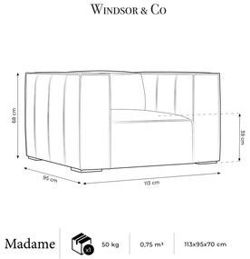 Pomarańczowy fotel Madame – Windsor &amp; Co Sofas