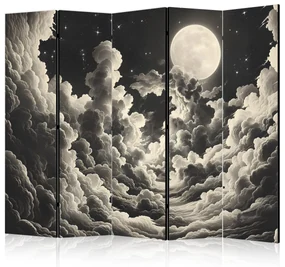 Parawan akustyczny Pejzaże 225x172 cm 5-częściowy biały ARTGEIST B