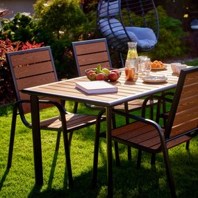 Zestaw mebli ogrodowych Solar brązowy PATIO