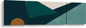 Obraz - Abstrakcja kubistyczna (170x50 cm)
