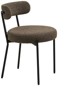 Brązowe tapicerowane krzesło Badalona – House Nordic