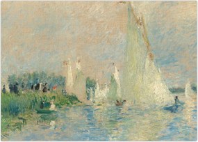 Obraz na szkle - Auguste Renoir, Regatta at Argenteuil, reprodukcje (70x50 cm)