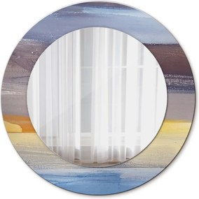 Lustro z nadrukiem okrągłe Abstrakcyjny obraz