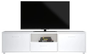 Biała szafka pod TV 147x38 cm Media – Tvilum