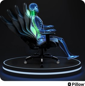 Fotel gamingowy Diablo X-One 2.0 King Size, czarno-biały