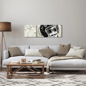 Obraz - Zawodnik (z zegarem) (90x30 cm)