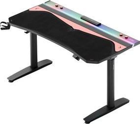 Podkładka ochronna na biurko Diablo X-Forge 140 cm, Black Akira Pink