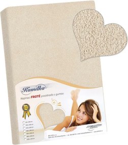 Bellatex prześcieradło frotte naturalne, 120 x 200 cm