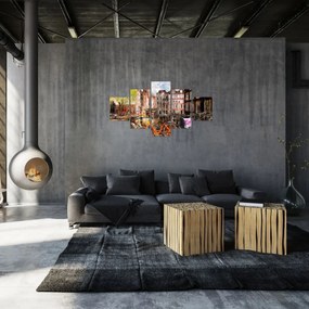 Obraz - Amsterdam, malarstwo (125x70 cm)