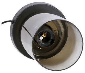 Czarna lampa stołowa ze szklanym kloszem (wys. 20 cm) Aspra – Candellux Lighting