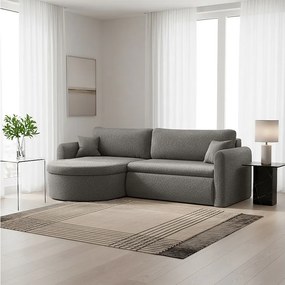 Uniwersalny narożnik Verona L z funkcją spania, do salonu, szary
