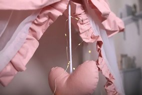 Biało - szary baldachim dla dziecka N7-W58