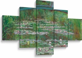Obraz - Claude Monet, The Japanese Footbridge, reprodukcje (125x70 cm)