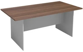 Stół konferencyjny PRIMO GRAY, 1800 x 900 mm, szary/orzech