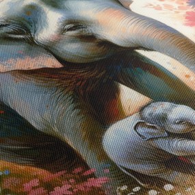 Obraz - Słoniowa mama, akwarela (170x50 cm)