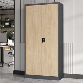 Szafa biurowa na dokumenty antracytowa / dąb sonoma: Eco Design JAN 900 x 1850 x 400 mm