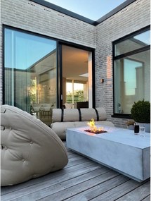 Biały fotel rozkładany odpowiedni na zewnątrz Karup Design OUT™ Nido White