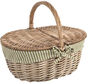 Orion Wiklinowy kosz piknikowy z pokrywką