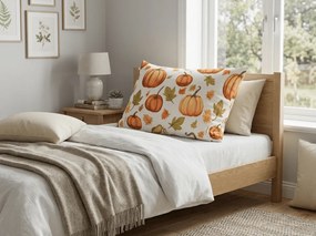 Poszewka na poduszkę z mikrofibry AUTUMN PUMPKINS 70x90 cm, kolorowy