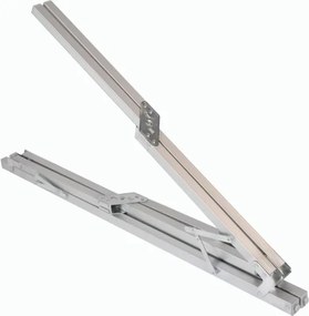 Stół kempingowy z torbą, aluminiowy, szary, 108 x 71 x 72 cm