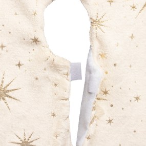 Ozdobny dywanik pod choinkę, złote gwiazdki, Ø 90 cm