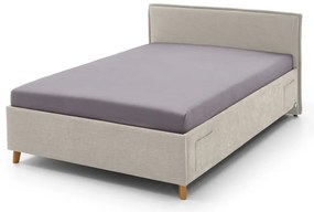 Beżowe łóżko dziecięce 90x200 cm Fun – Meise Möbel
