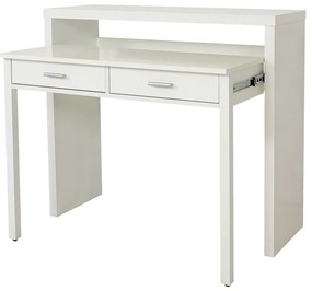 Biała konsola/biurko wysuwane Woodman Desk