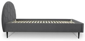Szare łóżko dziecięce 90x200 cm Mercury – Scandic