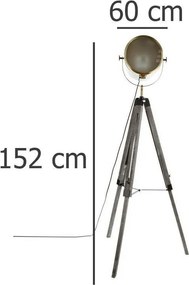 Lampa podłogowa na 3 nogach, wys. 152 cm