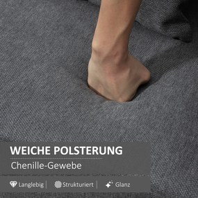 HOMCOM sofa dwuosobowa 130 cm x 70 cm x 80 cm