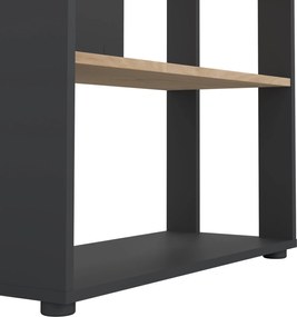 Regał biurowy otwarty 4 półki Sign 80 szary mat/jackson hickory