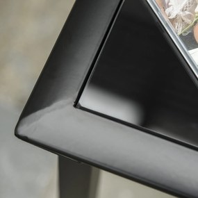 Outsunny Zestaw 3-częściowy leżaków ogrodowych z stolikiem bocznym Metalowa konstrukcja Komfort i styl Szary Czarny | Aosom PL