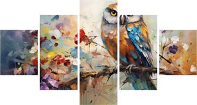 Obraz - Malowana sowa (125x70 cm)