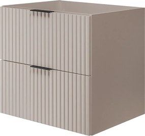 Szafka pod umywalkę, Kaszmir, 60 x 57 x 46 cm, uchwyt czarny, bez blatu