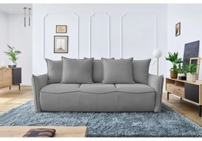 Jasnoszara rozkładana sofa 226 cm Leon – Bobochic Paris