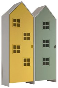 Żółto-zielona szafa dziecięca 115x171,5 cm CASAMI BRUGES – Vipack
