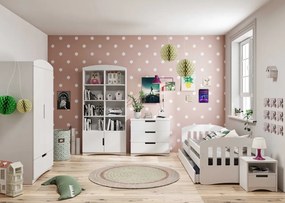 Biały komplet mebli dziecięcych z łóżkiem G9-F38