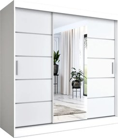 Szafa przesuwna 200 cm biały mat B9-W05