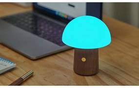 Biała/w ciemnym naturalnym kolorze lampa stołowa LED (wysokość 12,5 cm) Alice Mushroom – Gingko