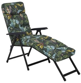 Leżak ogrodowy z podnóżkiem Lena Lounger Black Edition G058-02PB PATIO