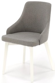 Krzesło do Jadalni Tapicerowane, Szary/Biały TOLEDO Inari 91