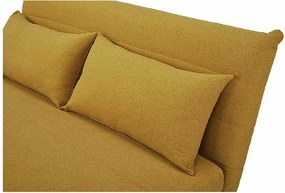 Musztardowa rozkładana sofa SPIKE II