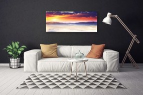 Obraz canvas Górski Szczyt w Blasku Słońca