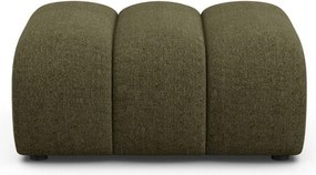 Zielony podnóżek z tkaniny szenilowej Lupine – Micadoni