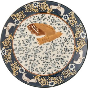 Niebieski kamionkowy talerz deserowy ø 16 cm Hezha – Bloomingville