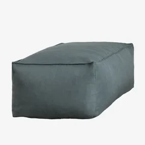 Pufa 110x65 Cm W Tkaninie Dojans Éter Zieleń - Sklum