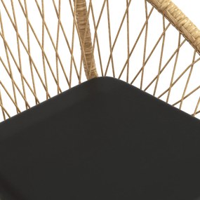 Outsunny Zestaw mebli ogrodowych z rattanu, zestaw bistro, 2 krzesła &amp; stół, Żółty