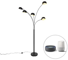 Inteligentna lampa stojąca czarna 5-światłowa w tym Wifi B35 - SixtiesDesignerski Oswietlenie wewnetrzne