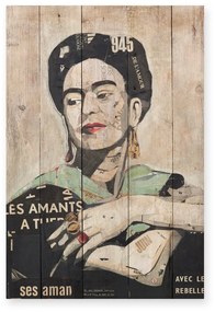 Drewniana tabliczka 40x60 cm Frida Les Amants – Madre Selva