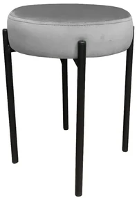 Taboret TORIN MG VELVET szary ATOS